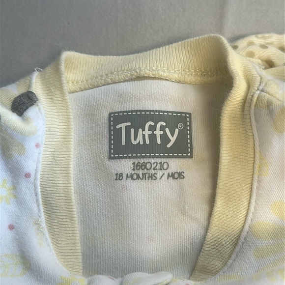 Tuffy - footed sleeper with embroidered daisy. - Picture 2 of 5